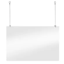 Hangend plexiglas scherm