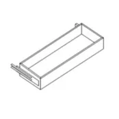 Bisley uittreklade t.b.v. 100cm brede roldeurkast
