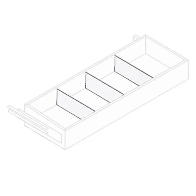 Ladeverdelers t.b.v. uittreklade (3 stuks) Ladeverdelers t.b.v. uittreklade (3 stuks)