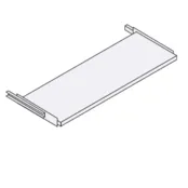 Uittrekbaar legbord t.b.v. 120cm brede roldeurkast