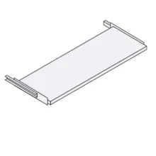 Uittrekbaar legbord t.b.v. 100cm brede roldeurkast