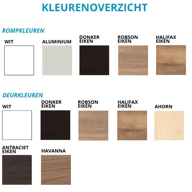 Draaideurkast Florence 85x90x42cm Draaideurkast Florence 85x90x42cm