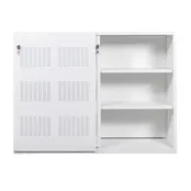 Akoestische schuifdeurkast Pianta met plantenbak