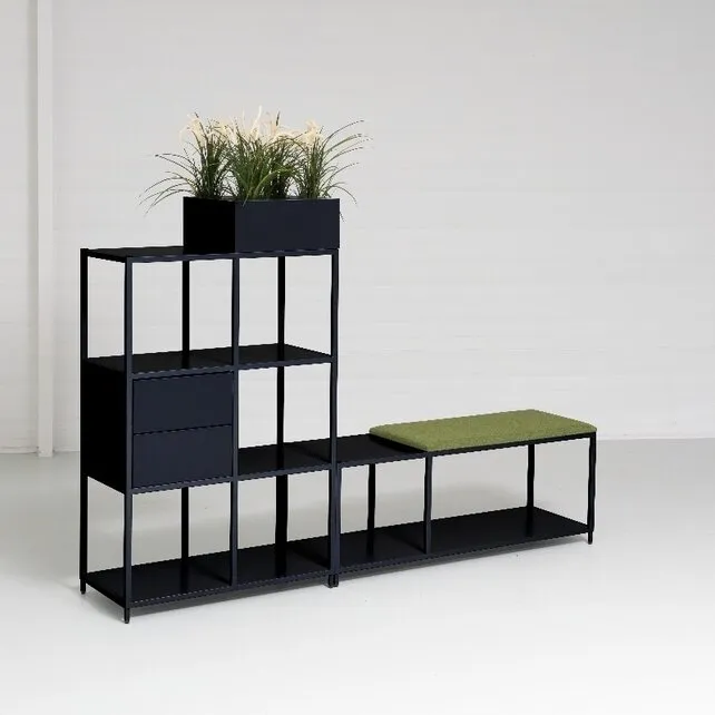 Vakkenkast Modu 3 vaks - 124x80cm Vakkenkast Modu 3 vaks - 124x80cm