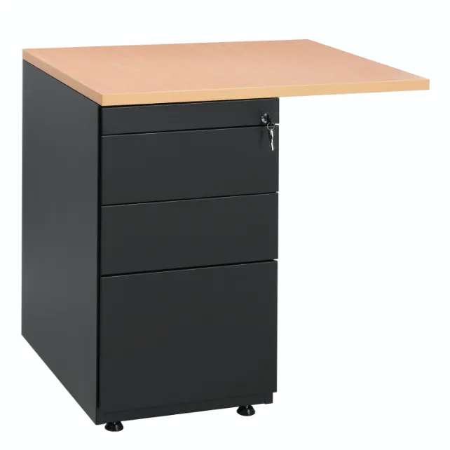 Ladeblok met 4 laden + aanbouwblad