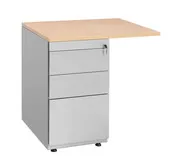 Ladeblok met 4 laden + aanbouwblad