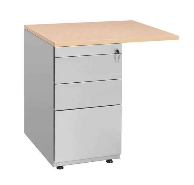 Ladeblok met 4 laden + aanbouwblad