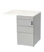 Ladeblok met 4 laden + aanbouwblad