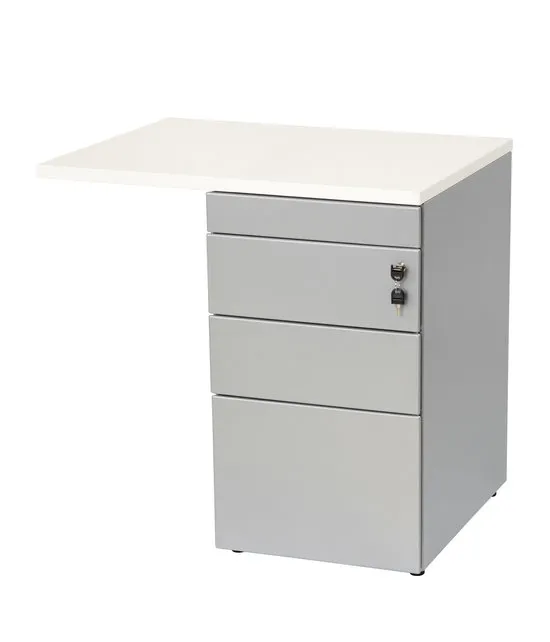 Ladeblok met 4 laden + aanbouwblad