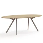 Vergadertafel Greco ellipsvorm