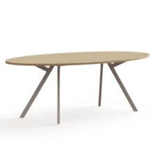 Vergadertafel Greco ellipsvorm