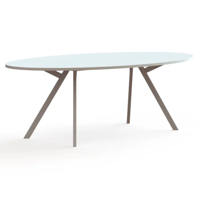 Vergadertafel Greco ellipsvorm