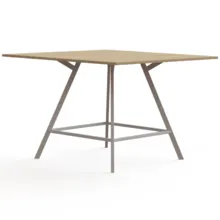 Hoge vergadertafel Greco vierkant