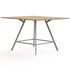 Hoge vergadertafel Greco vierkant