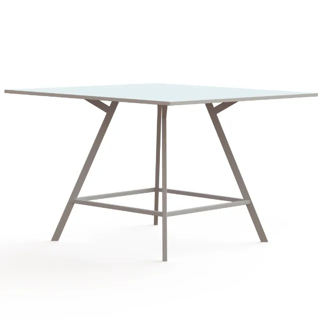 Hoge vergadertafel Greco vierkant