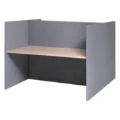 Akoestische werkplek H-opstelling hoog