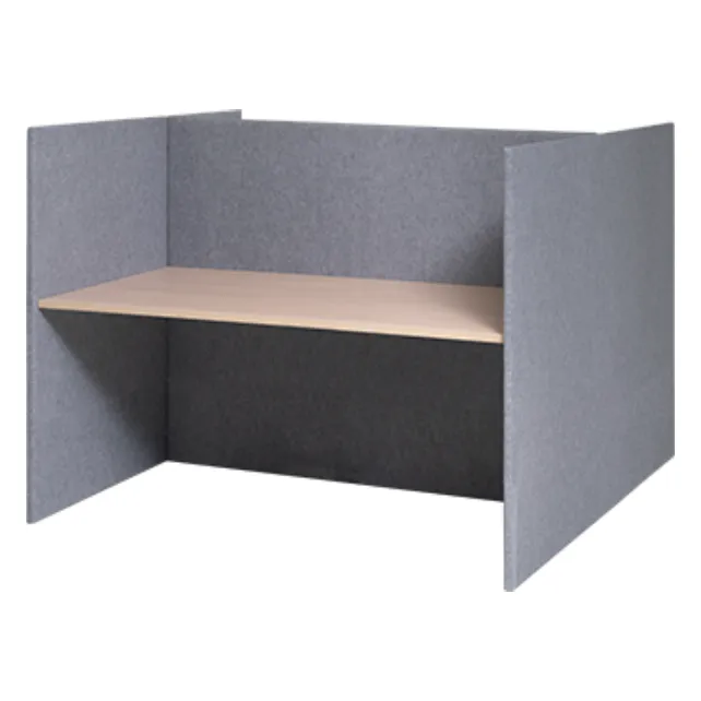 Akoestische werkplek H-opstelling hoog