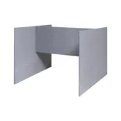 Akoestische scheidingswand  H-opstelling laag