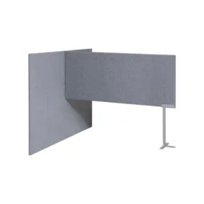 Akoestische scheidingswand T-opstelling laag