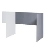 Akoestische scheidingswand  U-opstelling laag koppelpaneel