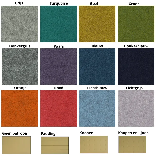 Akoestische scheidingswand staand