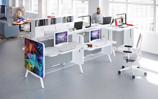 Mikomax Stand Up duo zit-sta bureau