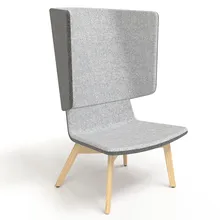 Twist&Sit lounge stoel hoge rug open wood