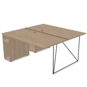 Duo bureautafel AIR met open kast Duo bureautafel AIR met open kast