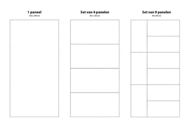 Pet-vilt panelen (rechthoek)