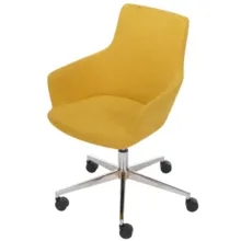 Vergaderstoel Hendrix mini met wieltjes