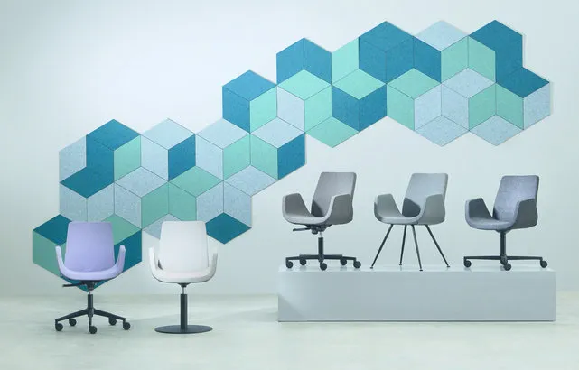 Vergaderstoel Nero met wieltjes