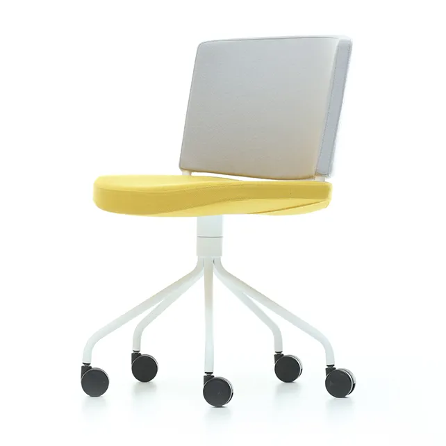 Vergaderstoel Kurvi met wieltjes