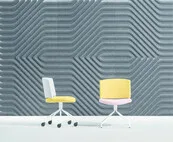 Vergaderstoel Kurvi met wieltjes