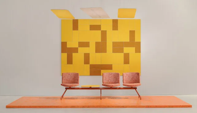 Kurvi bench 3 zits met tafeltje