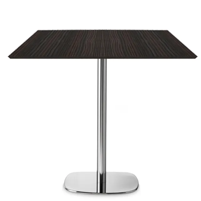 Tom kolomtafel vierkant poot met afgeronde hoeken