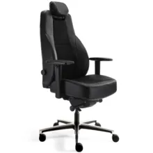 24 uurs bureaustoel half leder