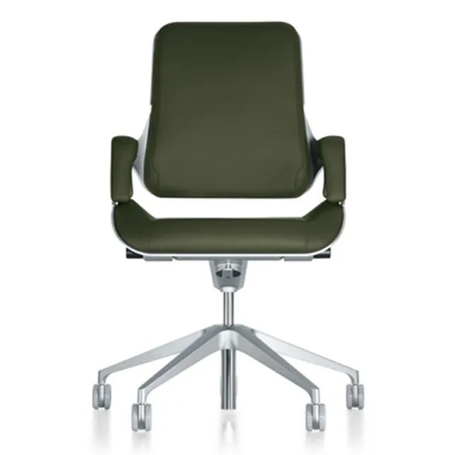 Silver bureaudraaistoel medium hoge rug