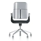 Silver bureaudraaistoel medium hoge rug