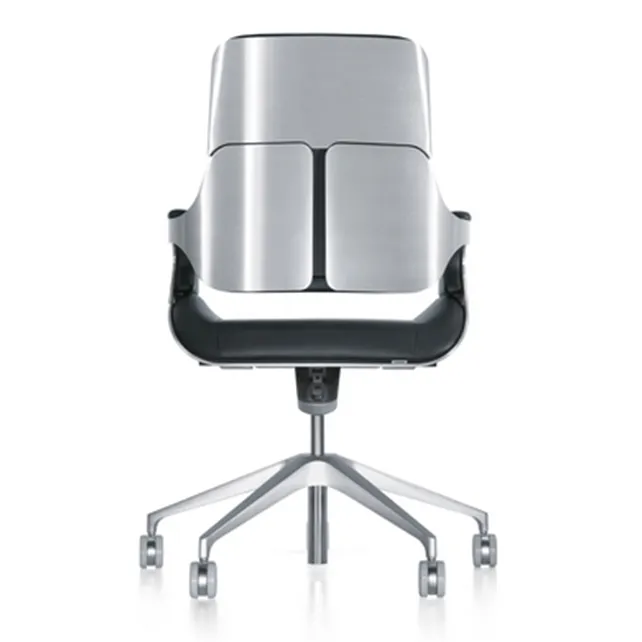 Silver bureaudraaistoel medium hoge rug