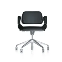 Silver bureaudraaistoel lage rug