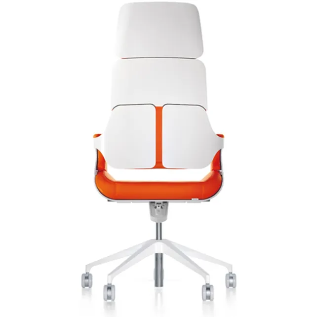 Silver bureaudraaistoel hoge rug