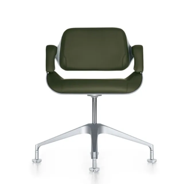 Silverconferentiestoel lage rug