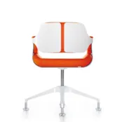 Silverconferentiestoel lage rug