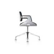 Silverconferentiestoel lage rug