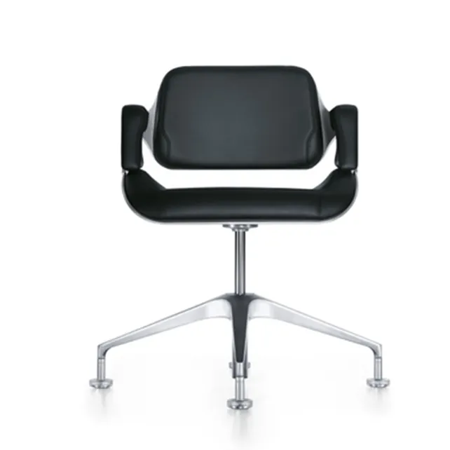 Silverconferentiestoel lage rug