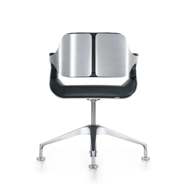 Silverconferentiestoel lage rug