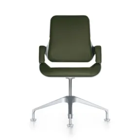 Silver conferentiestoel medium hoge rug