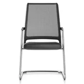 VINTAGEis5 vergaderstoel netweave met gestoffeerde zitting