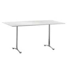 Wilkhahn Occo Aline rechthoekige tafel aluminium