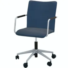 Vergaderstoel Carlo verrijdbaar